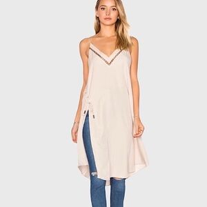 Free People All I Want Midi Dress in Beige. Size XS. NWOT